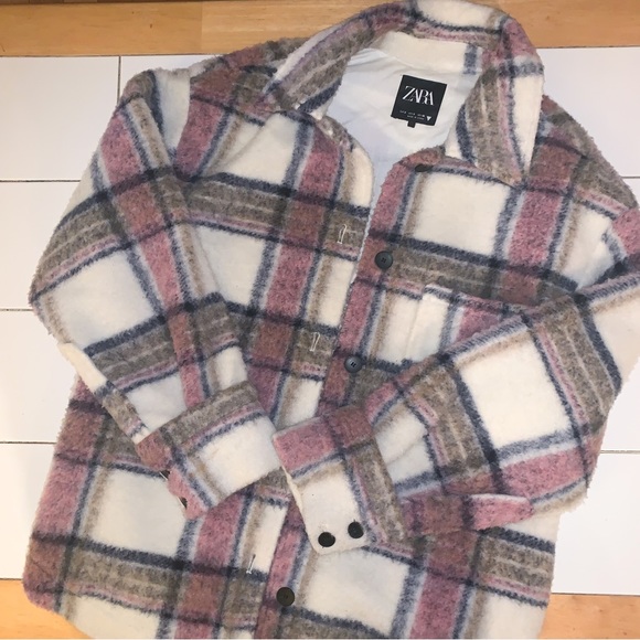 Zara Jacket Plaid Overshirt - Picture 5 of 10
